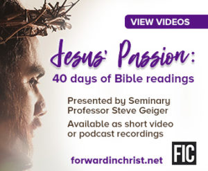 Jesus' Passion, 40 days of Bible readings 