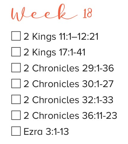 Bible Study Week 18