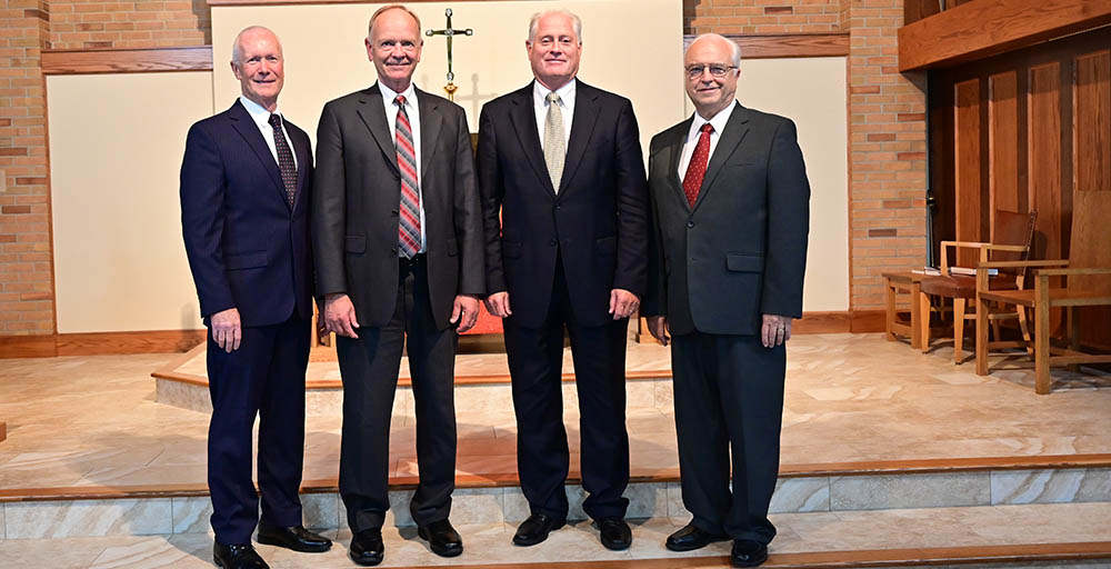 2021 synod officers: James Huebner, Mark Schroeder, Joel Voss, Robert Pasbrig