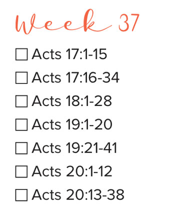 Bible Study Week 37