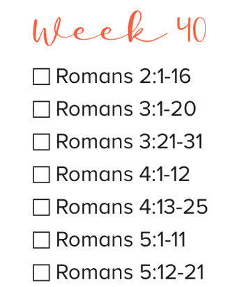 Bible Study Week 40