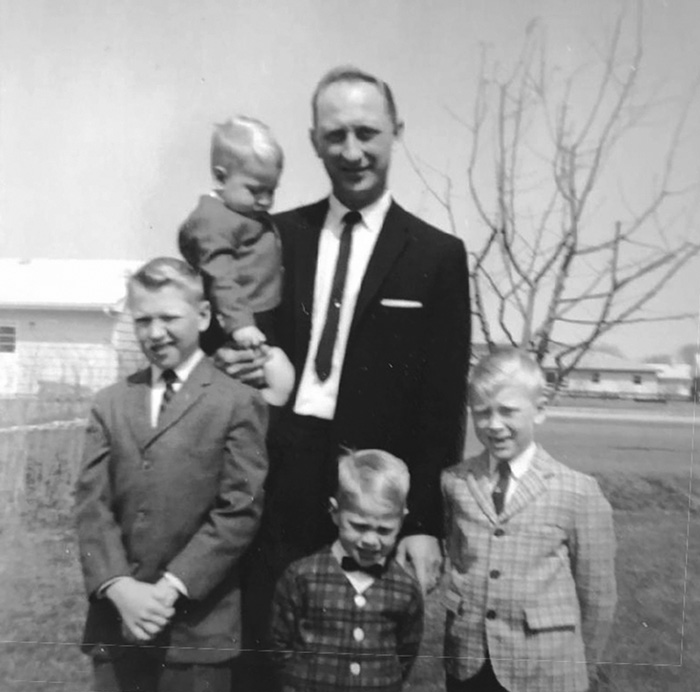 Joel Voss, dad and brothers