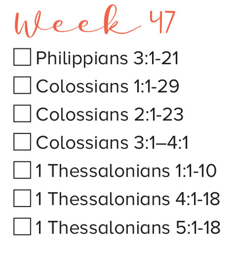Bible Study Week 47