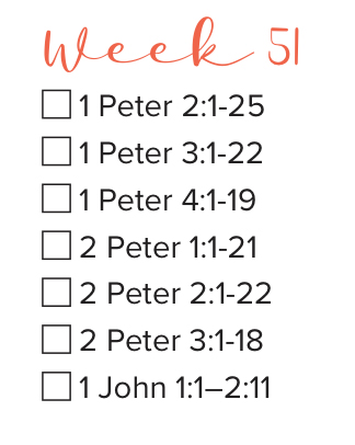 Jan 22 Bible reading for week 51