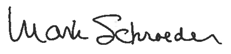 President Schroeder's signature