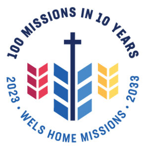 100 missions in 10 years logo