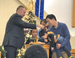 Confessions of Faith Nov 22 John and Jiangli Jia children baptized