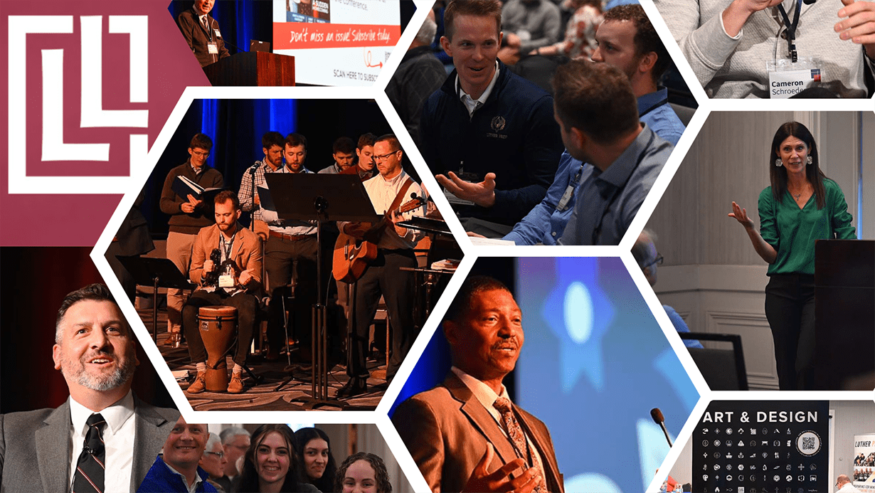 Collage of photos from WELS National Conference on Lutheran Leadership