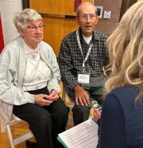 Ann Jahns interviewing David and Kathy Frederickson