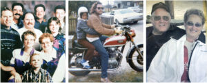 Confessions of Faith family photo, motorcycle photo