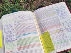 notes taken on bible
