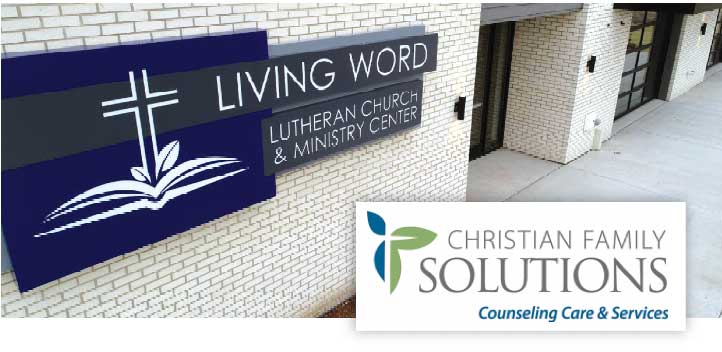 Living word lutheran church outside building