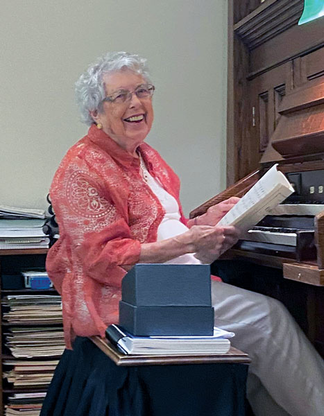 Angie Zulauf, a member at St. Paul’s, Plymouth, Neb., concluded her service as organist after 77 years