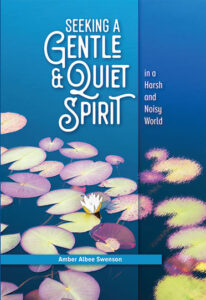book cover blue with lilly pads gentle & quiet spirit