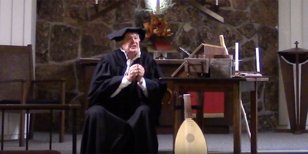 Dwight Johnson perform Martin Luther play
