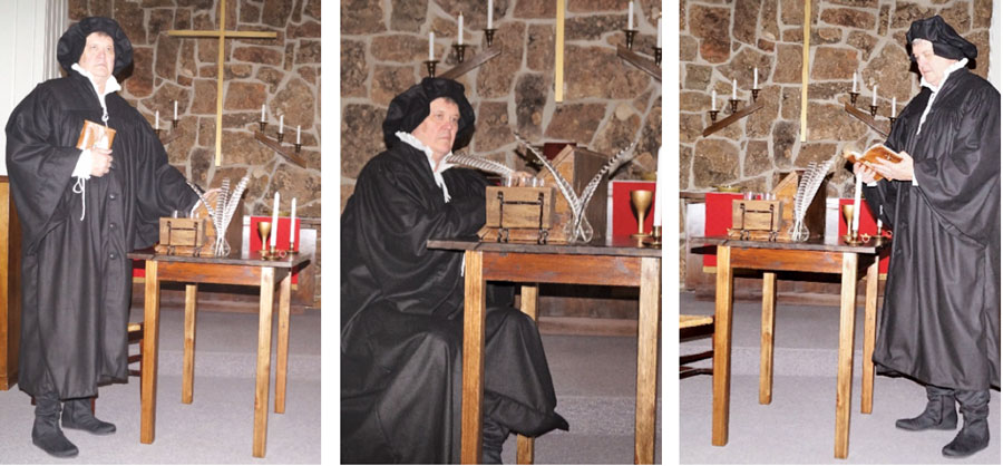 Dwight Johnson perform Martin Luther play