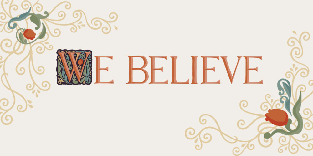 We believe