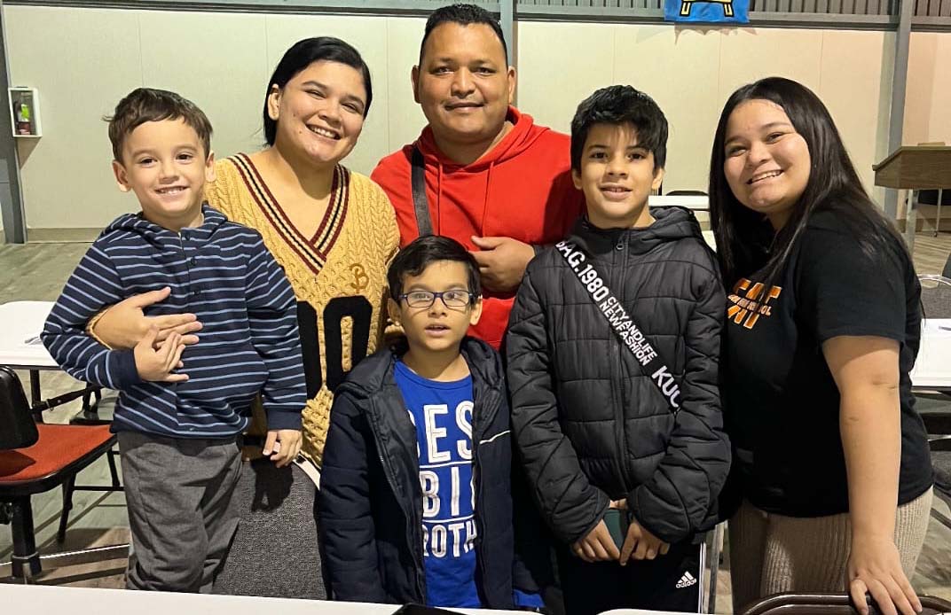 Ronald and Ismar and their four children