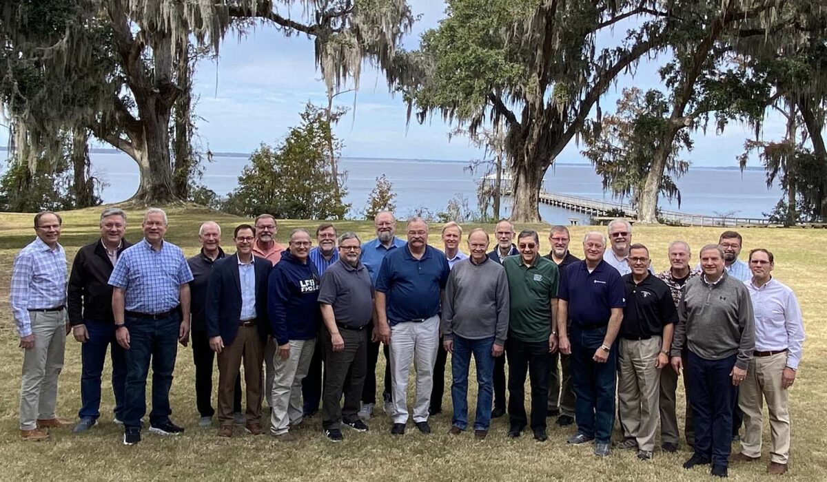 Representatives from the LCMS, WELS, and the ELS at the annual meeting in 2024