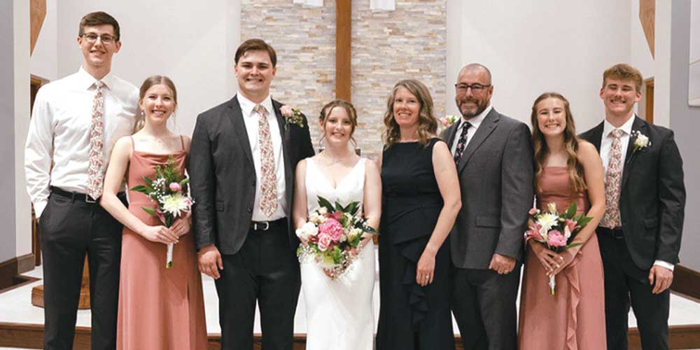 From left: Zachary and Tabitha Gregorius; Ethan and Elyse Cloute; Amy, Charlie, Lily, and Micah Vannieuwenhoven.