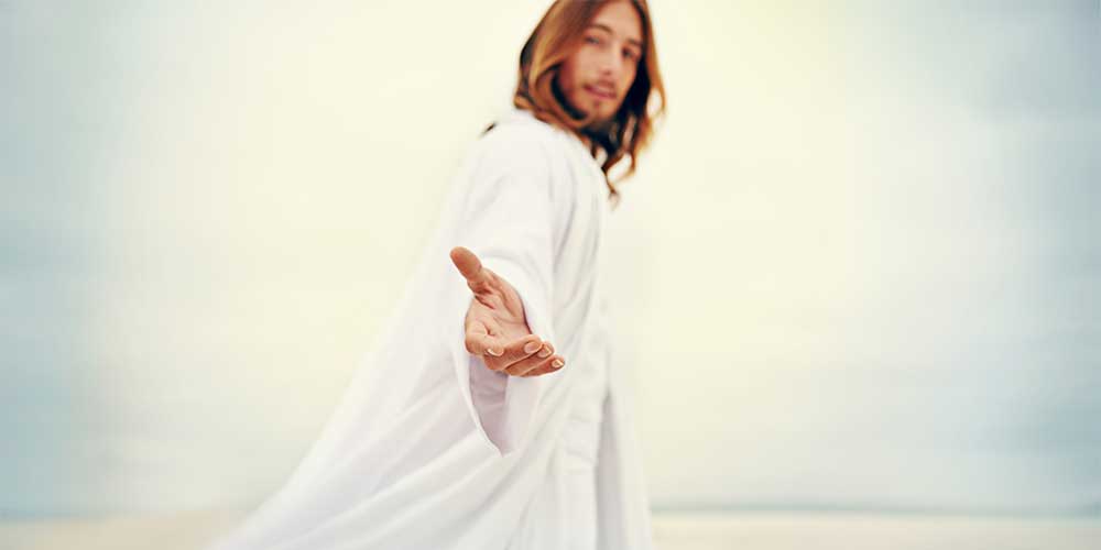 Jesus hand outstreched