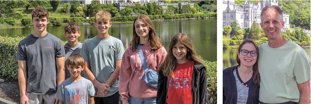 Stephen Geiger and his wife and family