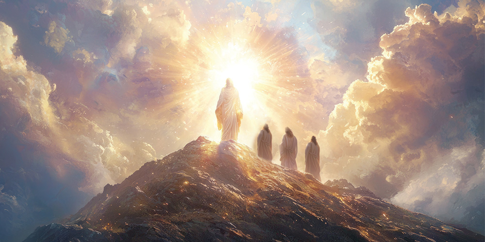 transfiguration of jesus on mountaintop