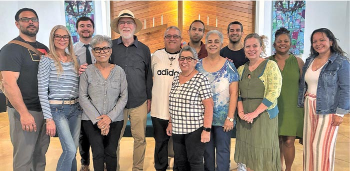 My christian life april 26 group of Spanish-speaking members at Good Shepherd, Deltona, Fla.