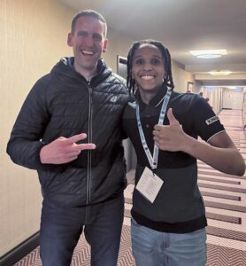 Chad Gaston at the recent leadership conference with Mike Novotny