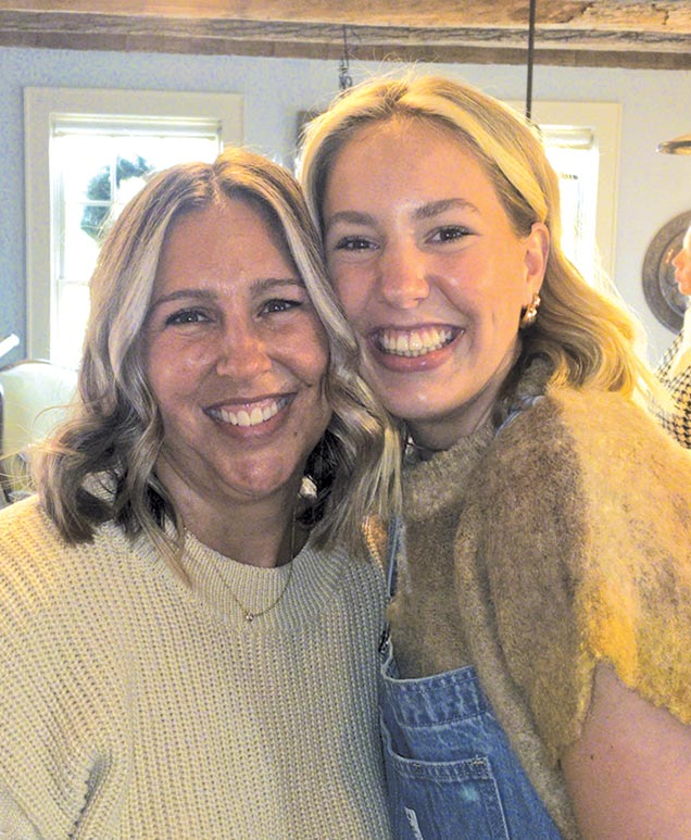 Stella Zarling (right) and her mom, Jessica.