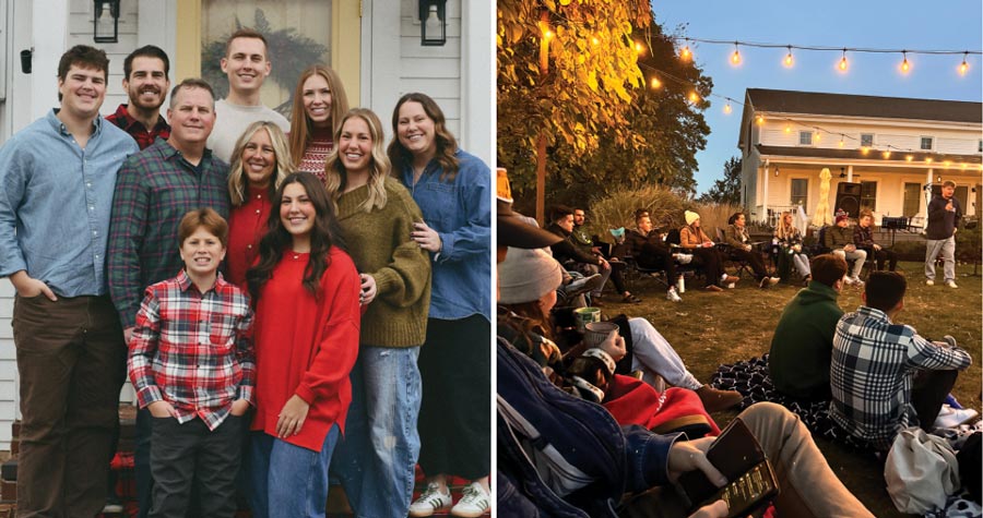 Stella Zarling family and outdoor gathering