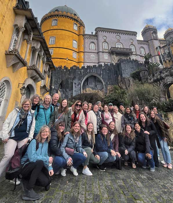 a group of women on mission trip