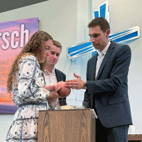baptism of newborn blue cross