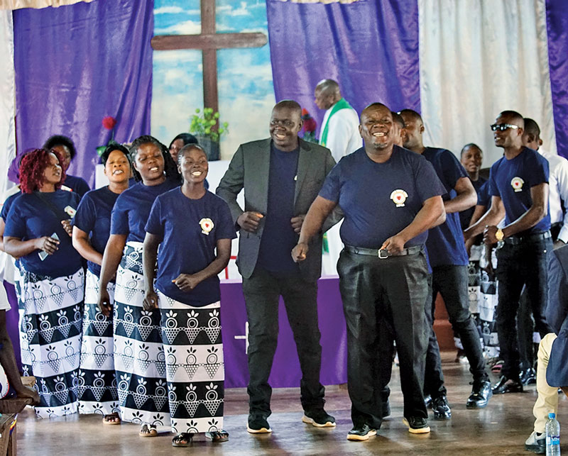 CELC dancing, purple, singing