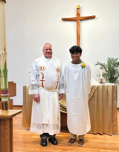 confirmation of young man