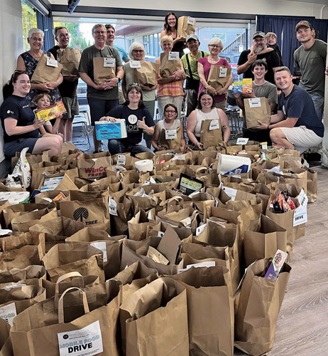 donations for a community food drive