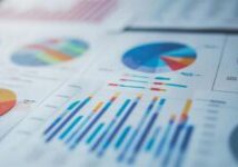 photo of stats, round graphs and bar graphs
